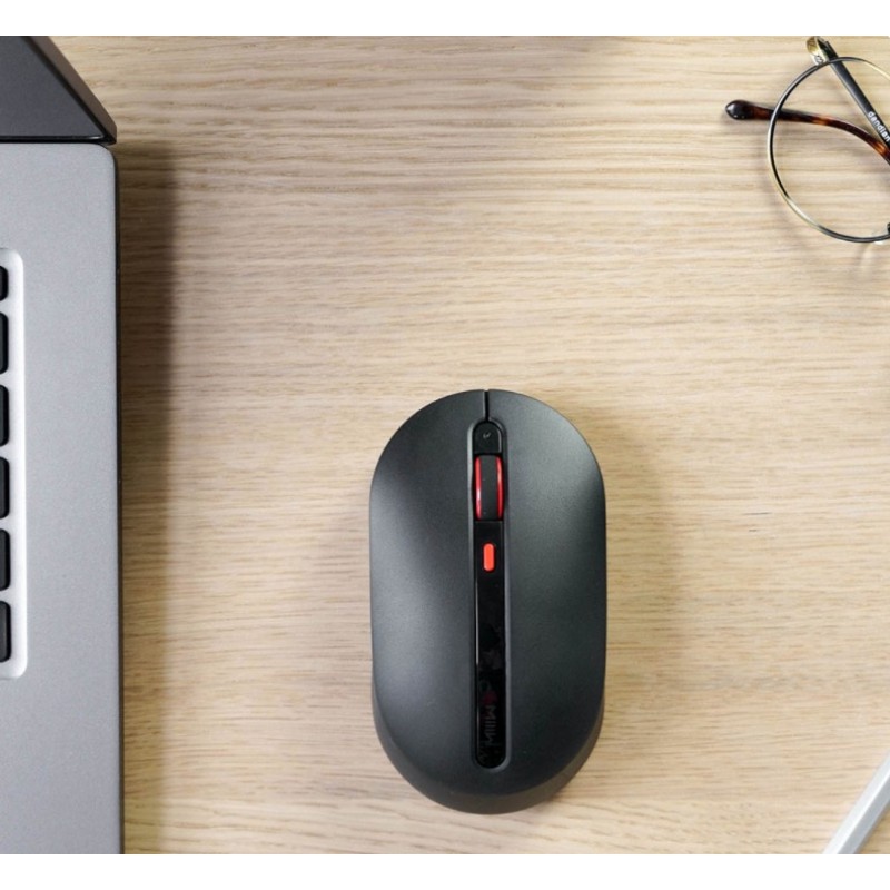 Беспроводная бесшумная мышь Xiaomi MIIW Wireless Mute Mouse Black, черная